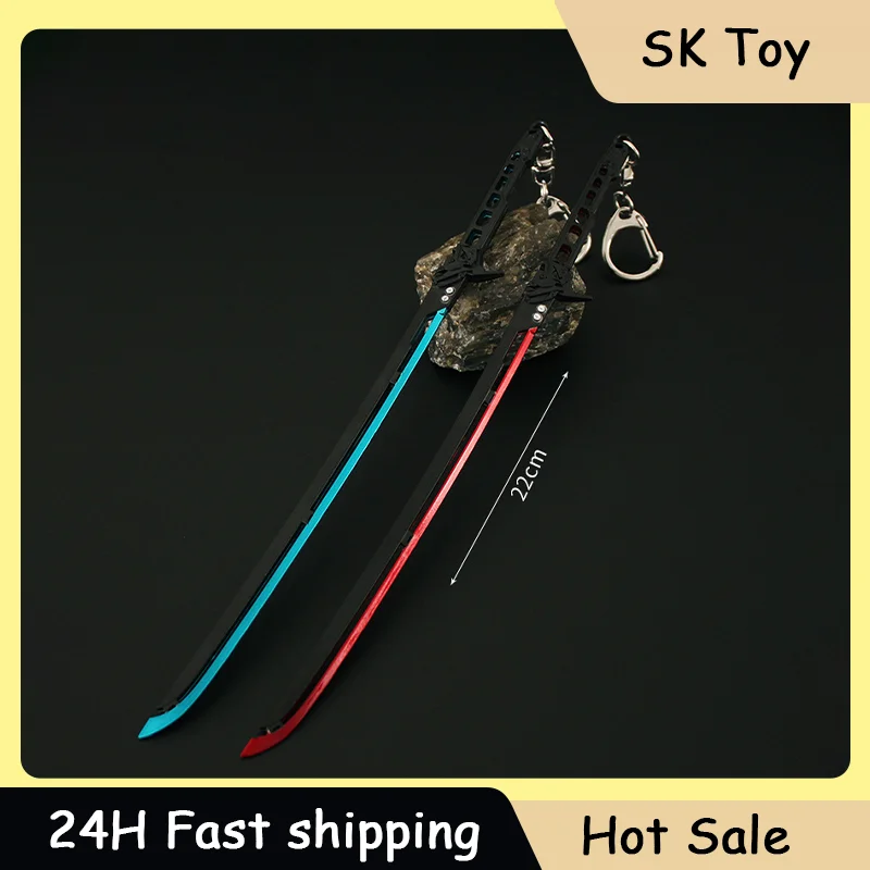 22cm Cyberpunk Metal Keyring Thermal Energy Katana Alloy Model Toy Keychain Pendant Knife Toy Sword Fashion Accessories Gifts
22cm Cyberpunk Metal Keyring Thermal Energy Katana Alloy Model Toy Keychain Pendant Knife Toy Sword Fashion Accessories Gifts