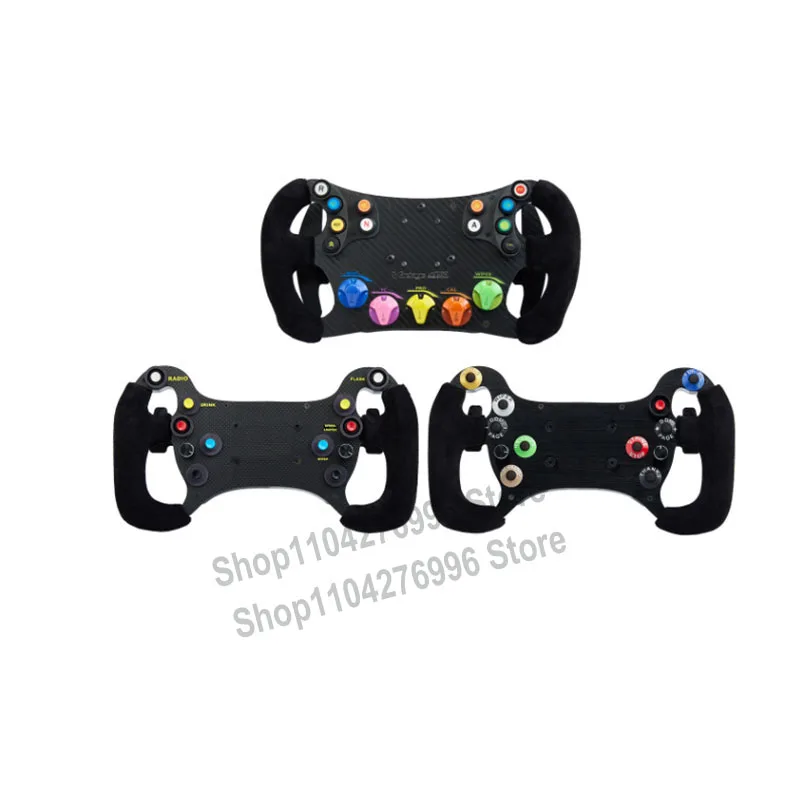 GT Racing Simulator Game Steering Wheel 70mm Servo Direct Drive Replacement CNC Precision Machining Sandblasting Oxidation Proce