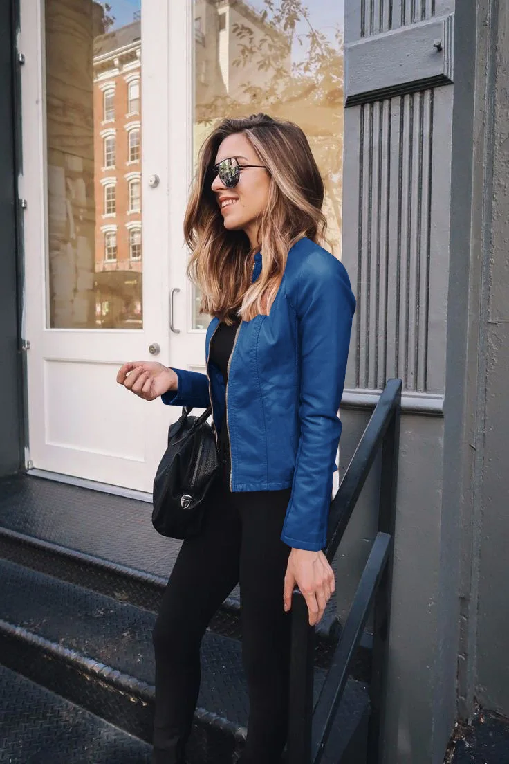 2023 Autumn And Winter Women's Popular Solid Color Jacket PU Leather Professional Wear Fashionable Leather Jacket For Women
2023 Autumn And Winter Women's Popular Solid Color Jacket PU Leather Professional Wear Fashionable Leather Jacket For Women