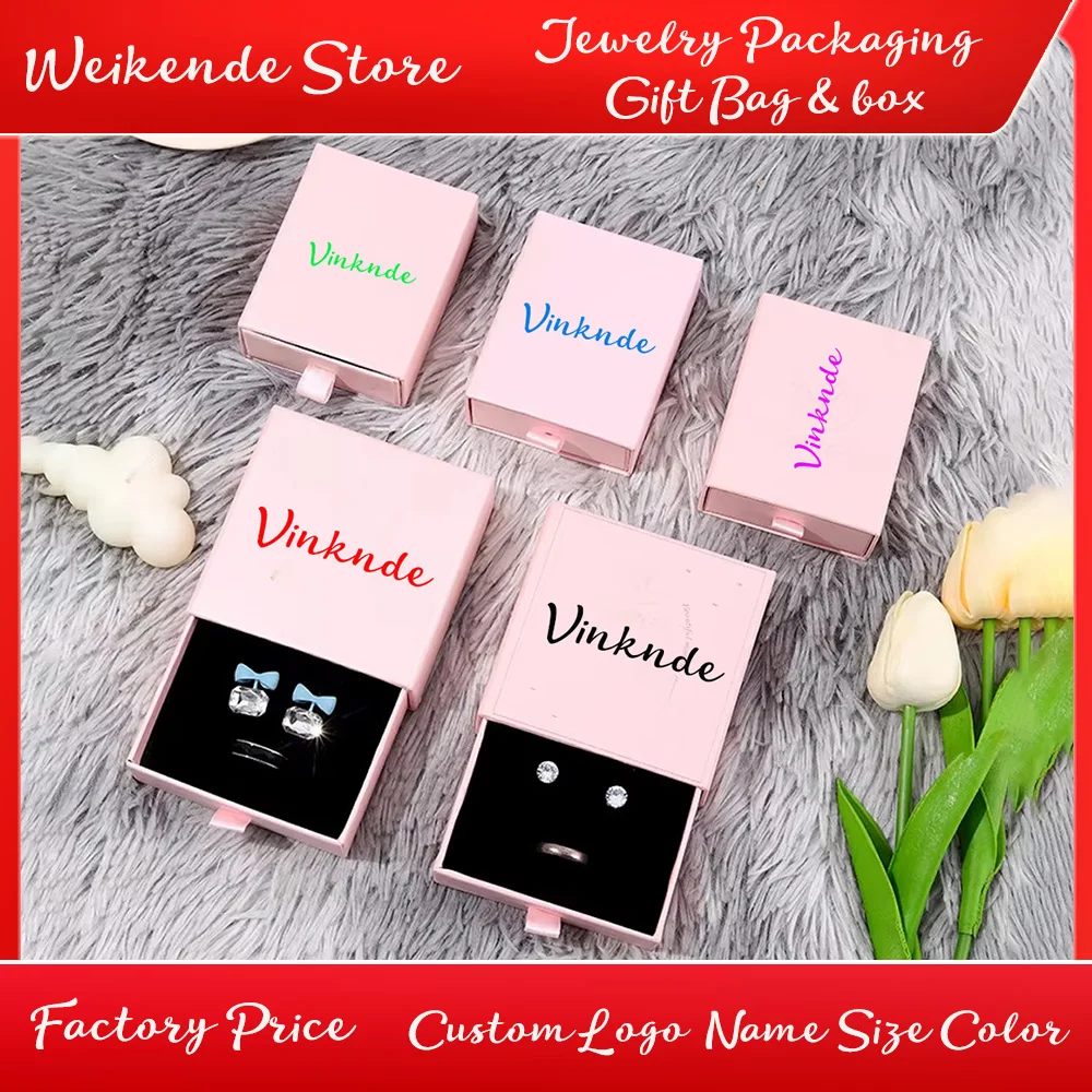 50pcs 9x9x3.2cm Beige Paper Slide String Box Necklace Earrings Ring Fashion Jewelry Packaging Boxes Custom Logo Drawer Gift Case
50pcs 9x9x3.2cm Beige Paper Slide String Box Necklace Earrings Ring Fashion Jewelry Packaging Boxes Custom Logo Drawer Gift Case