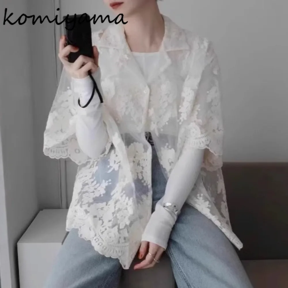 Кружевная вышивка Blusas Mujer, женские рубашки с цветочным принтом, 2021, блузки, японская одежда с вырезами, новые солнцезащитные топы Camisas
Кружевная вышивка Blusas Mujer, женские рубашки с цветочным принтом, 2021, блузки, японская одежда с вырезами, новые солнцезащитные топы Camisas