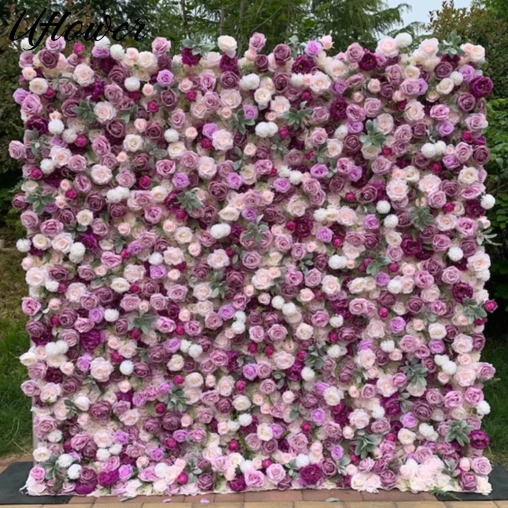 Uflower Flower Wall Artificial Flower Purple Fabric Rolling Up Curtain Floral Backdrop Wedding Decorn Window Display Party Prop
Uflower Flower Wall Artificial Flower Purple Fabric Rolling Up Curtain Floral Backdrop Wedding Decorn Window Display Party Prop