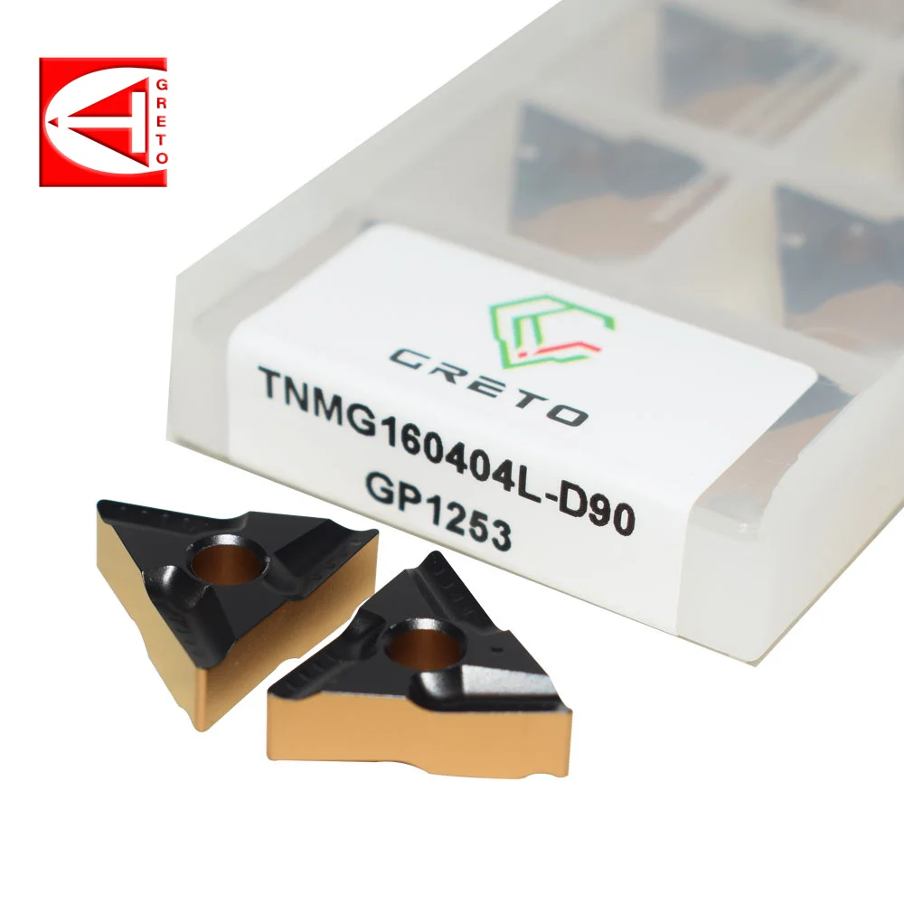 GRETO TNMG160404L-D90 TNMG160408L-D90 GP1253 GT4202 Carbide Plates Turning Tool For Metal Cut TNMG 160408 TNMG1604
GRETO TNMG160404L-D90 TNMG160408L-D90 GP1253 GT4202 Carbide Plates Turning Tool For Metal Cut TNMG 160408 TNMG1604