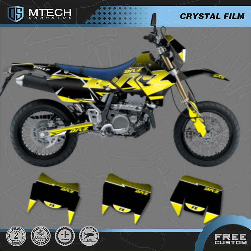 DSMTECH Custom Team Motorcycle Graphic Decal & Sticker Kit For SUZUKI DRZ400 SM S E DRZ 400 SM S E 1999-2022 Custom Number 006
DSMTECH Custom Team Motorcycle Graphic Decal & Sticker Kit For SUZUKI DRZ400 SM S E DRZ 400 SM S E 1999-2022 Custom Number 006