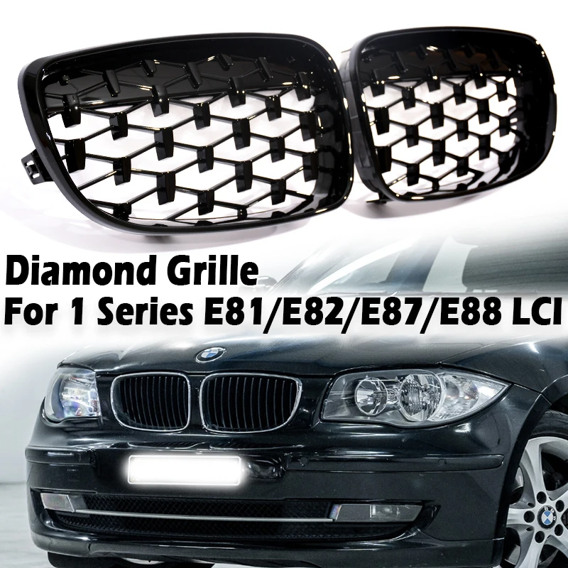 Diamond Star Grill Chrome Silver Gloss Black Kidney Front Bumper Grille Compatible For BMW 1 Series E81 E82 E87 E88 2007-2011
Diamond Star Grill Chrome Silver Gloss Black Kidney Front Bumper Grille Compatible For BMW 1 Series E81 E82 E87 E88 2007-2011