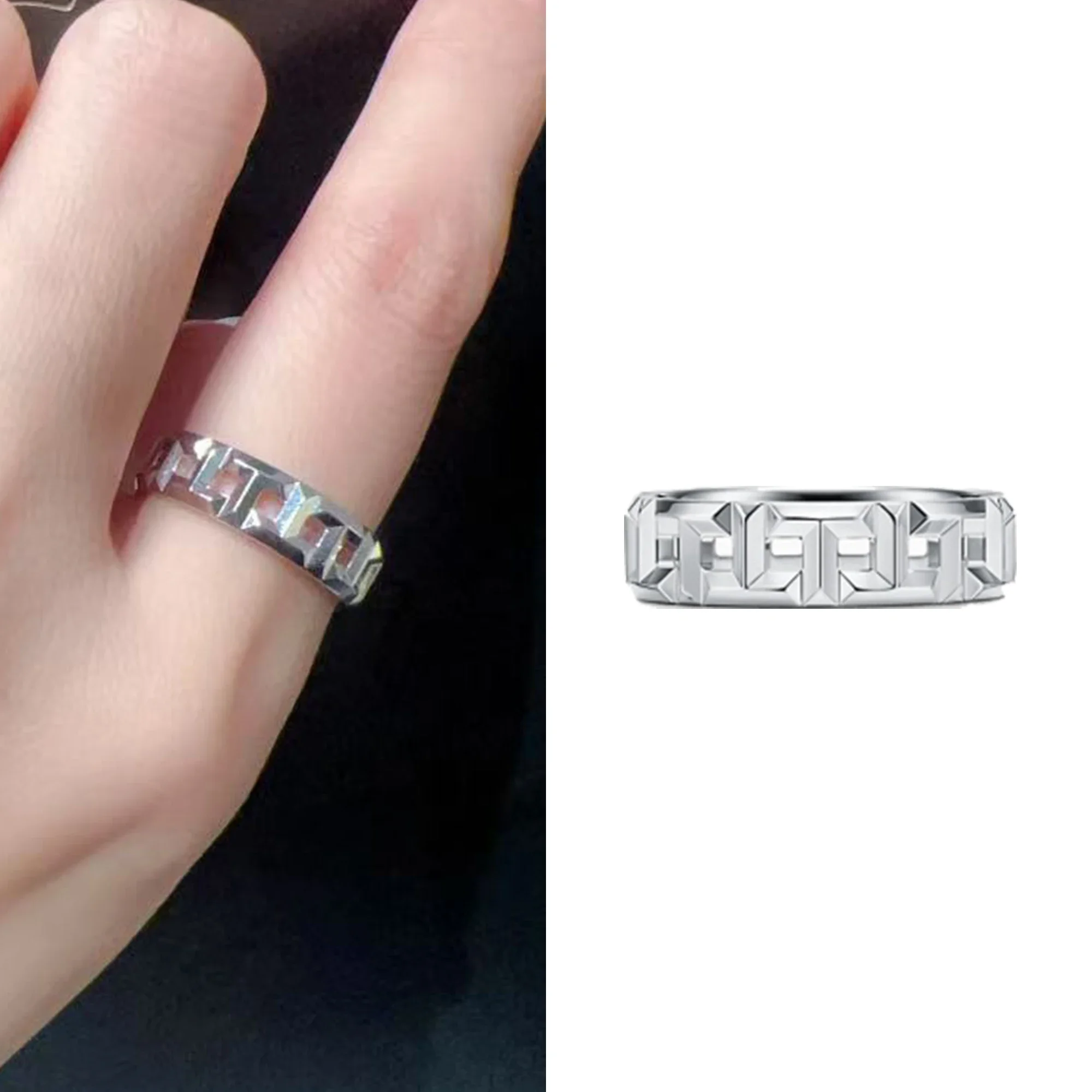Light luxury glossy design hollow ring made of pure silver S925 high-end minimalist temperament ring T series commemorative day
Light luxury glossy design hollow ring made of pure silver S925 high-end minimalist temperament ring T series commemorative day