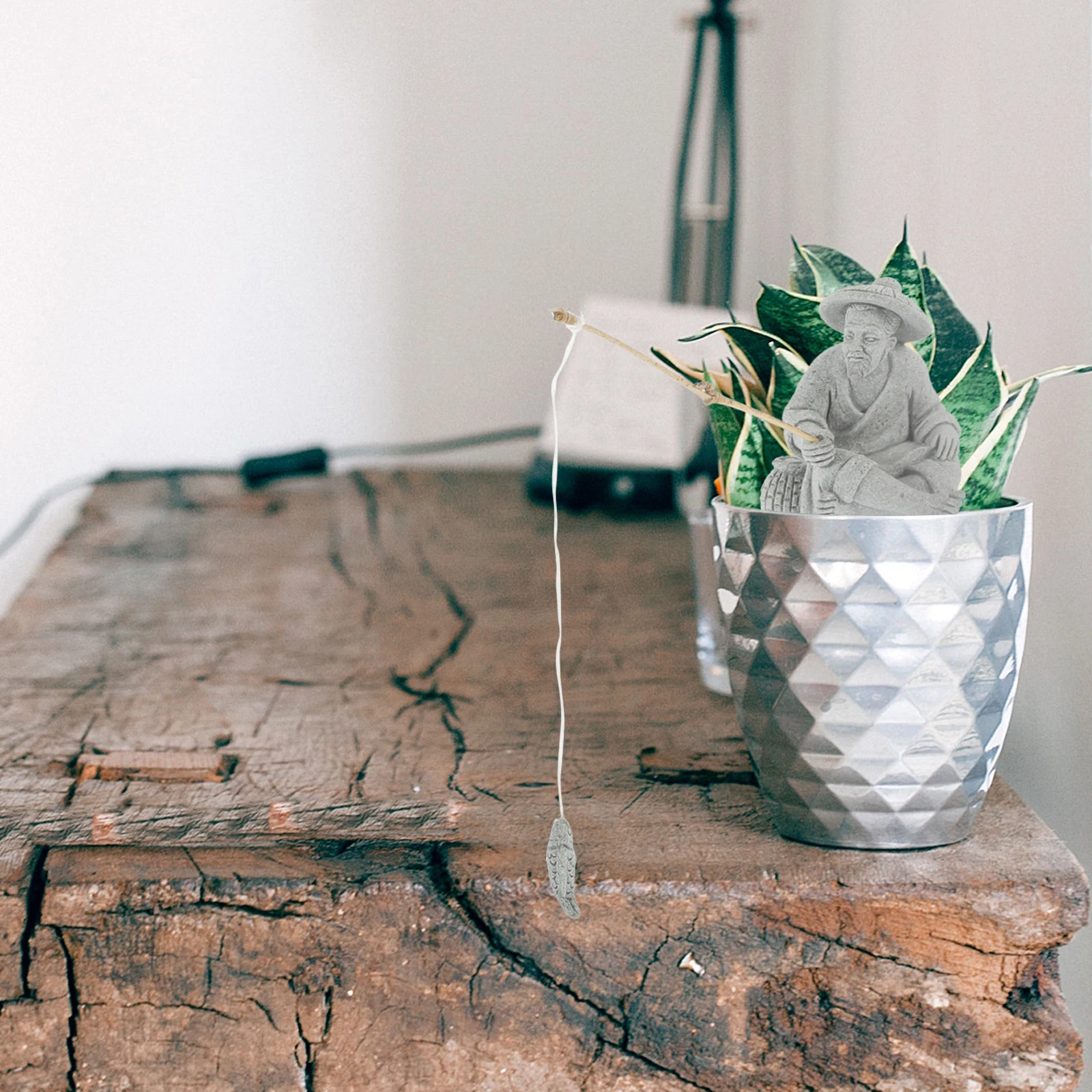 1 set Fisherman Sculpture Mini Clay Figurines for Aquarium Pond Tank Decor Sandstone Statues Gardening Adornment 
1 set Fisherman Sculpture Mini Clay Figurines for Aquarium Pond Tank Decor Sandstone Statues Gardening Adornment