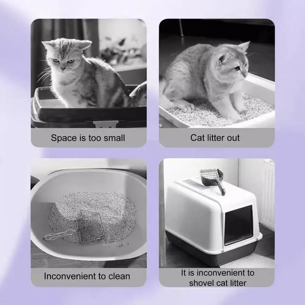 Non-splashing Sand Cat Toilet Durable Stainless Steel Cat Litter Box with Easy Design for Cats Rabbits Ferrets Space for Cats
Non-splashing Sand Cat Toilet Durable Stainless Steel Cat Litter Box with Easy Design for Cats Rabbits Ferrets Space for Cats