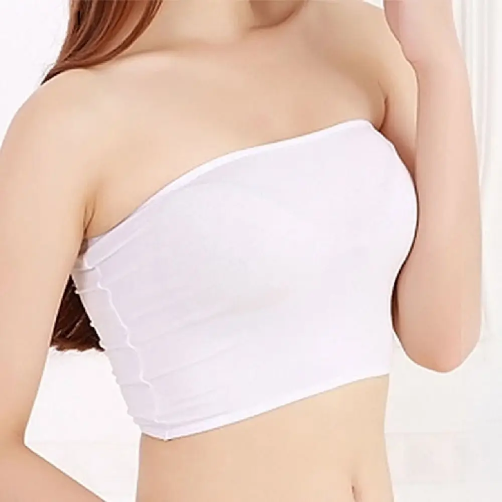 New Polyester Seamless Underwear Black White Strapless Strapless Bra Breathable Soft Lingerie Sexy
New Polyester Seamless Underwear Black White Strapless Strapless Bra Breathable Soft Lingerie Sexy