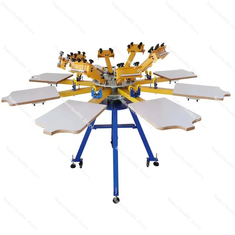 Easy Adjustment Screen Protective Printing Machine Manual 8 Color 8 Station T-shirt Screen
Easy Adjustment Screen Protective Printing Machine Manual 8 Color 8 Station T-shirt Screen