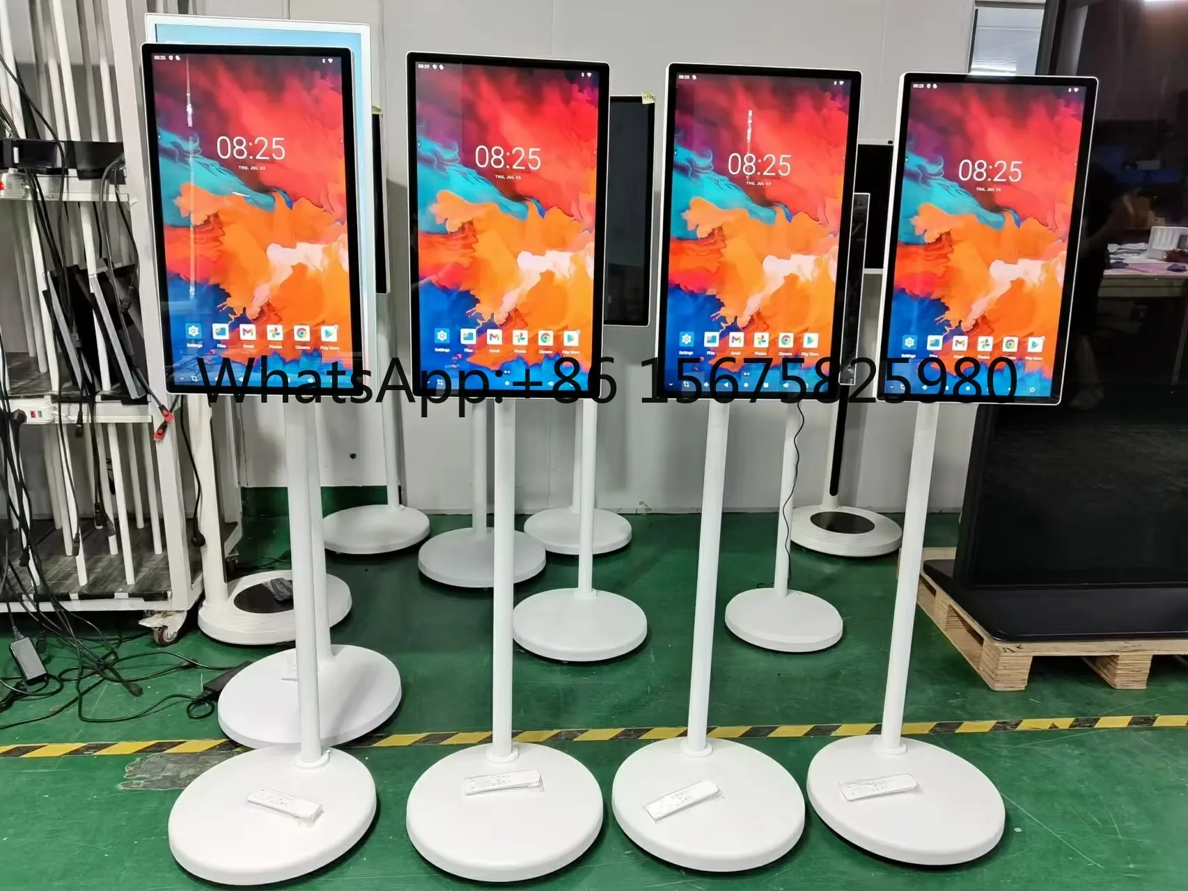 24 Inch 1080P Interactive Mobile Screen Wheeled Support Google Store Wireless Display
24 Inch 1080P Interactive Mobile Screen Wheeled Support Google Store Wireless Display