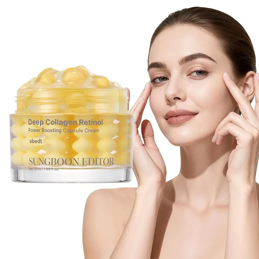 SUNGBOON EDITOR Deep Collagen Retinol Power Boosting Capsule Cream 50ml Collagen and Retinol Anti-Aging Wrinkle Care Moisturizer
SUNGBOON EDITOR Deep Collagen Retinol Power Boosting Capsule Cream 50ml Collagen and Retinol Anti-Aging Wrinkle Care Moisturizer