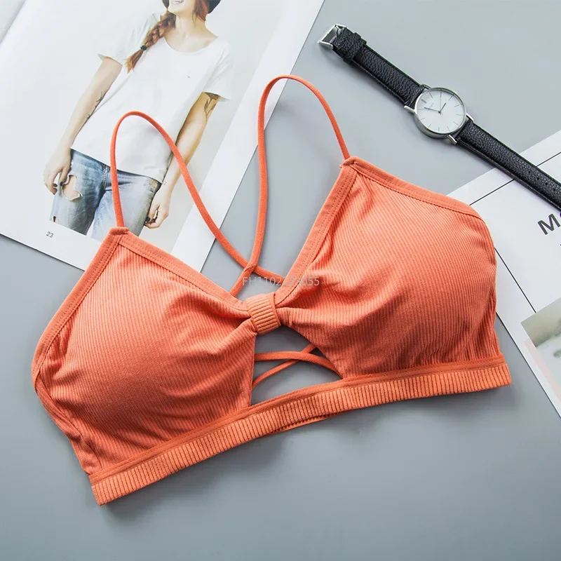 Sexy Threaded Sports Yoga Bra Pure Cotton Sports Bra Fitness Top Bra Breathable Strap Underwear Brapads Wrap Chest
Sexy Threaded Sports Yoga Bra Pure Cotton Sports Bra Fitness Top Bra Breathable Strap Underwear Brapads Wrap Chest
