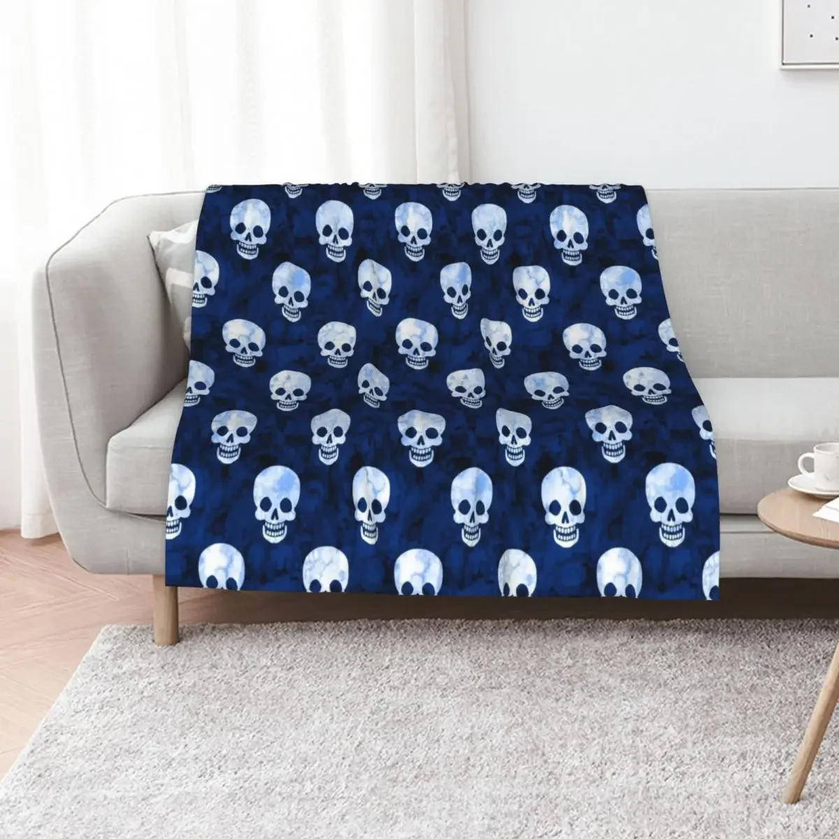 Happy Skulls Blue Throw Blanket heavy to sleep Heavy Warm Hairys Blankets
Happy Skulls Blue Throw Blanket heavy to sleep Heavy Warm Hairys Blankets