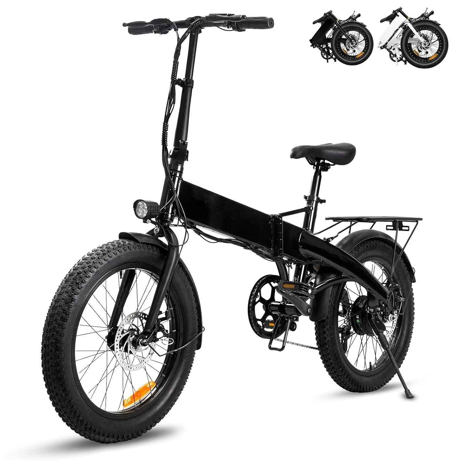 Folding Electric Bike for Adults, 1200W Peak Brushless Motor Foldable Electric Bicycle, 25MPH 20"x3.0" Fat tire, Customized
Folding Electric Bike for Adults, 1200W Peak Brushless Motor Foldable Electric Bicycle, 25MPH 20"x3.0" Fat tire, Customized