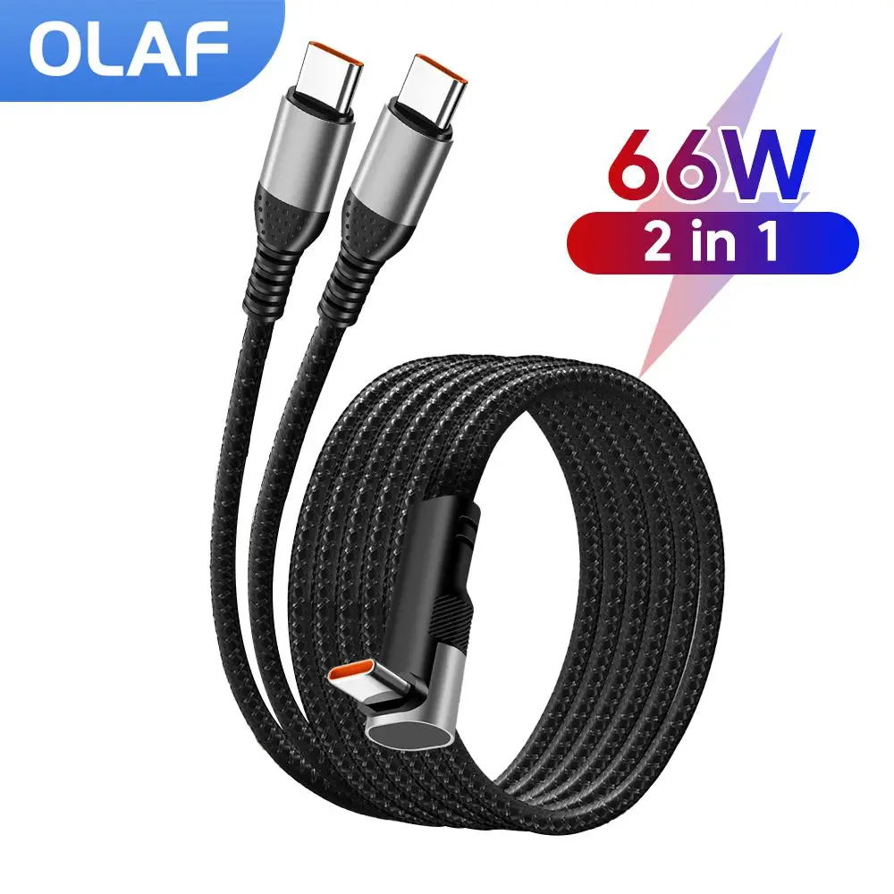 2 IN 1 Car Elbow Type C/USB A to Dual Type C Fast Charging Cable For iPhone 15 16 ProMax Huawei USB C TO USB C/Micro Data Cord
2 IN 1 Car Elbow Type C/USB A to Dual Type C Fast Charging Cable For iPhone 15 16 ProMax Huawei USB C TO USB C/Micro Data Cord
