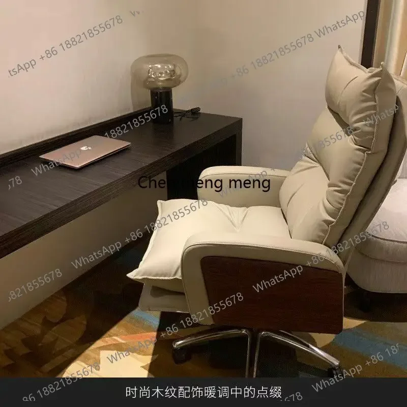 E136Leather boss chair reclining computer, home comfortable high-end ergonomic office chair
E136Leather boss chair reclining computer, home comfortable high-end ergonomic office chair