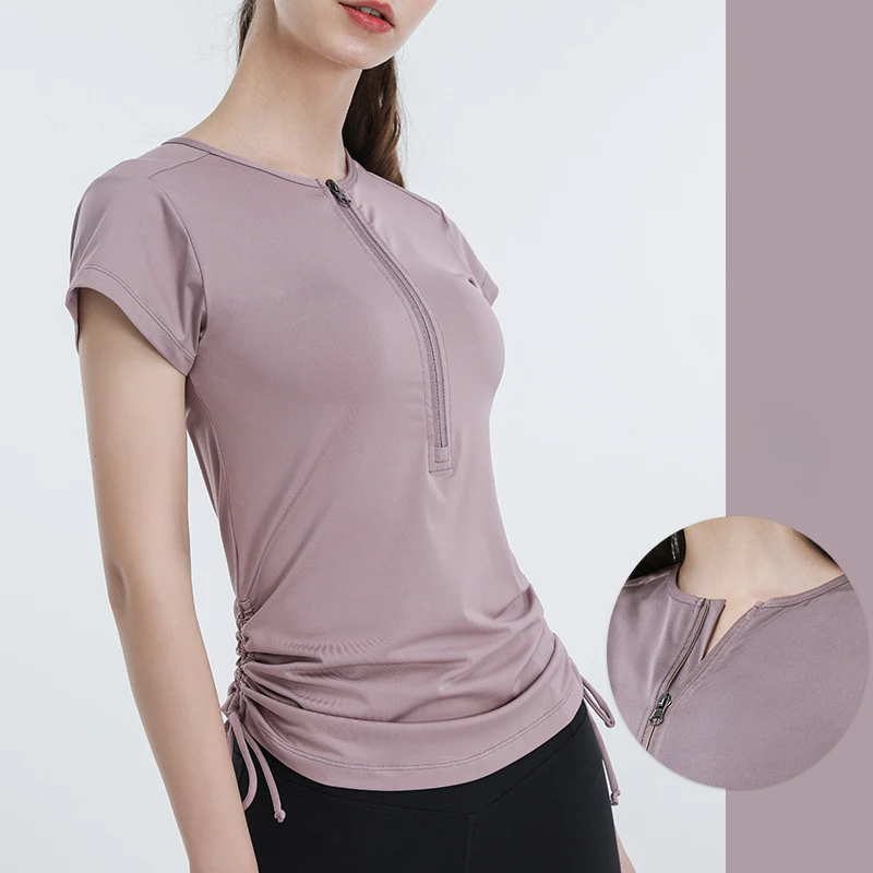 Yoga Clothes Tight Fitting Slimming Sports Short Sleeved Running Pula Fitness Clothes Tops T-Shirts
Yoga Clothes Tight Fitting Slimming Sports Short Sleeved Running Pula Fitness Clothes Tops T-Shirts