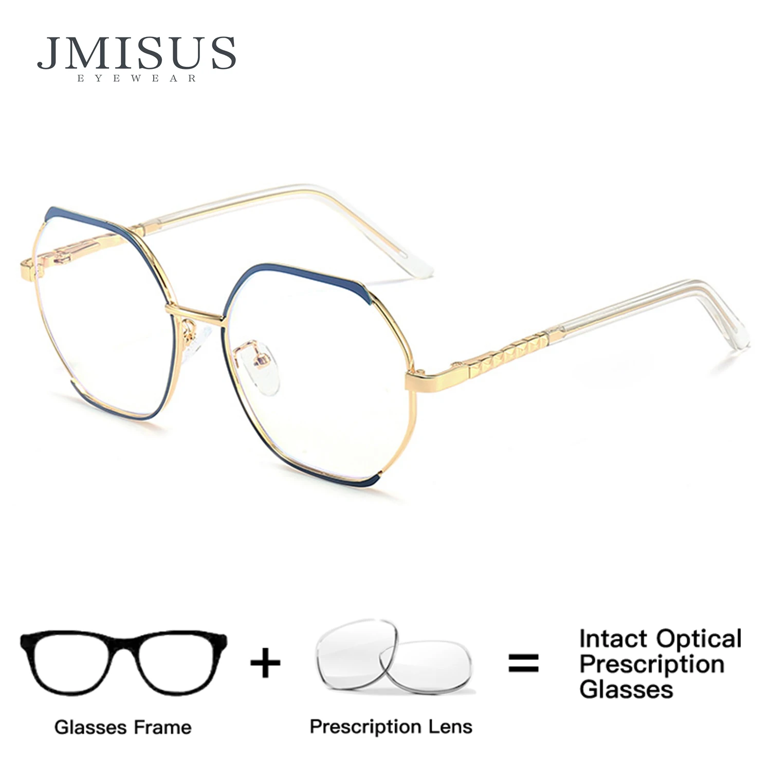 JMISUS High-Quality Metal Geometric Reading Glasses Woman Blue Light Blocking Photochromic Grey Polygon Prescription Eyewear
JMISUS High-Quality Metal Geometric Reading Glasses Woman Blue Light Blocking Photochromic Grey Polygon Prescription Eyewear