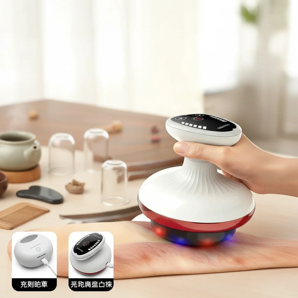 Electric Meridian Massage Red Light Therapy Cupping Massager Full Body Shaping Device Rechargeable 6 Level Suction Heat Settings
Electric Meridian Massage Red Light Therapy Cupping Massager Full Body Shaping Device Rechargeable 6 Level Suction Heat Settings