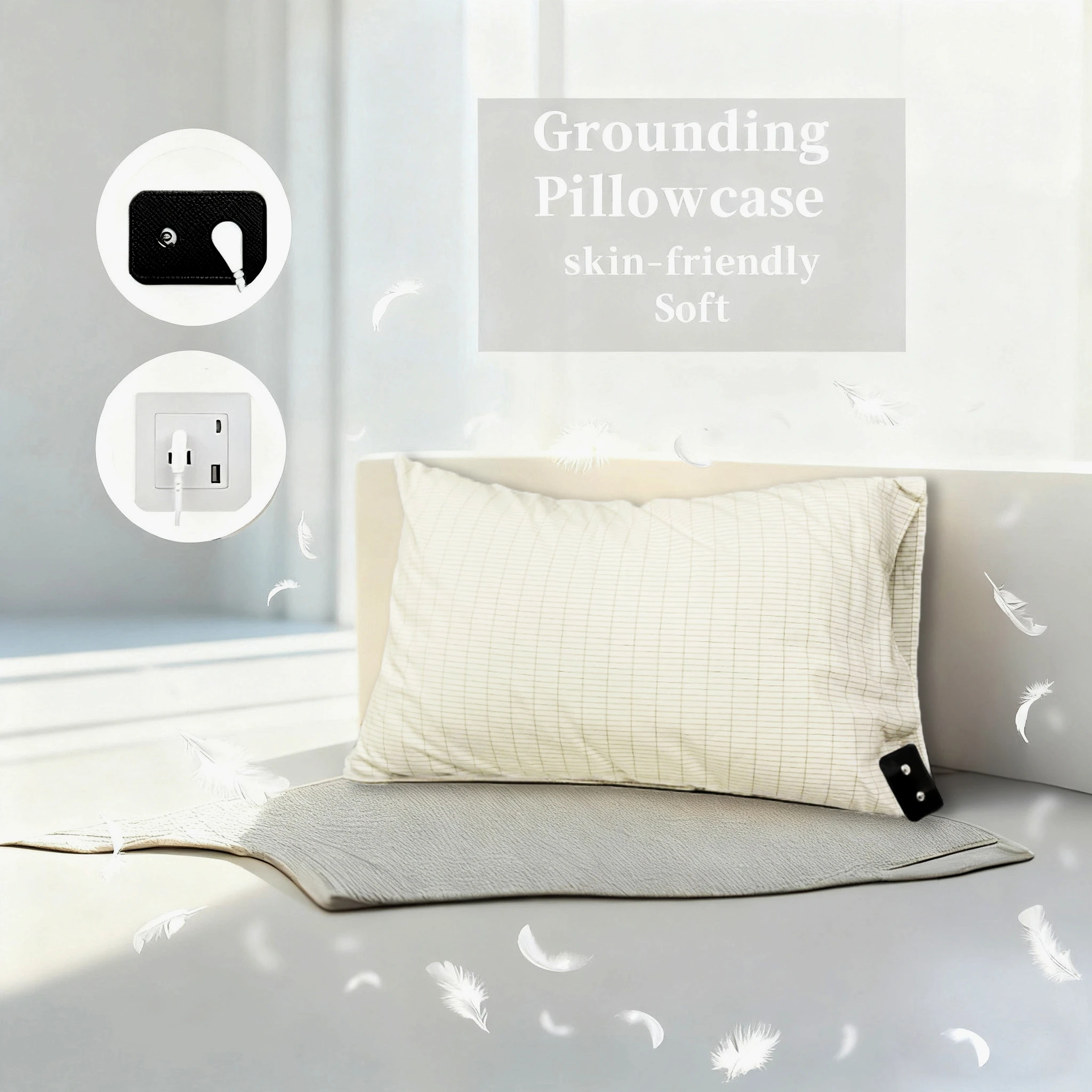 yellow Grounding Pillowcase with5% Silver Fiber&Organic Cotton, Conductive Grounding Pillow Case for Better Sleep Reduce Stress
yellow Grounding Pillowcase with5% Silver Fiber&Organic Cotton, Conductive Grounding Pillow Case for Better Sleep Reduce Stress