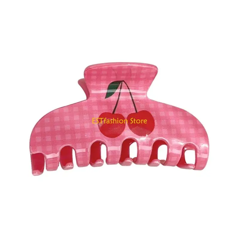 Y5GC Fashionable Acrylic Hair Claw Clip Checkered Cherry Hair Clip For Women Girls
Y5GC Fashionable Acrylic Hair Claw Clip Checkered Cherry Hair Clip For Women Girls