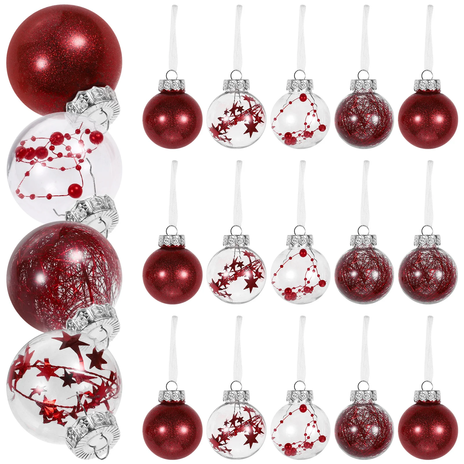 24 Pcs Ornaments for Tree Pendants Holiday Hanging Decorations Small Ball Decorative 
24 Pcs Ornaments for Tree Pendants Holiday Hanging Decorations Small Ball Decorative