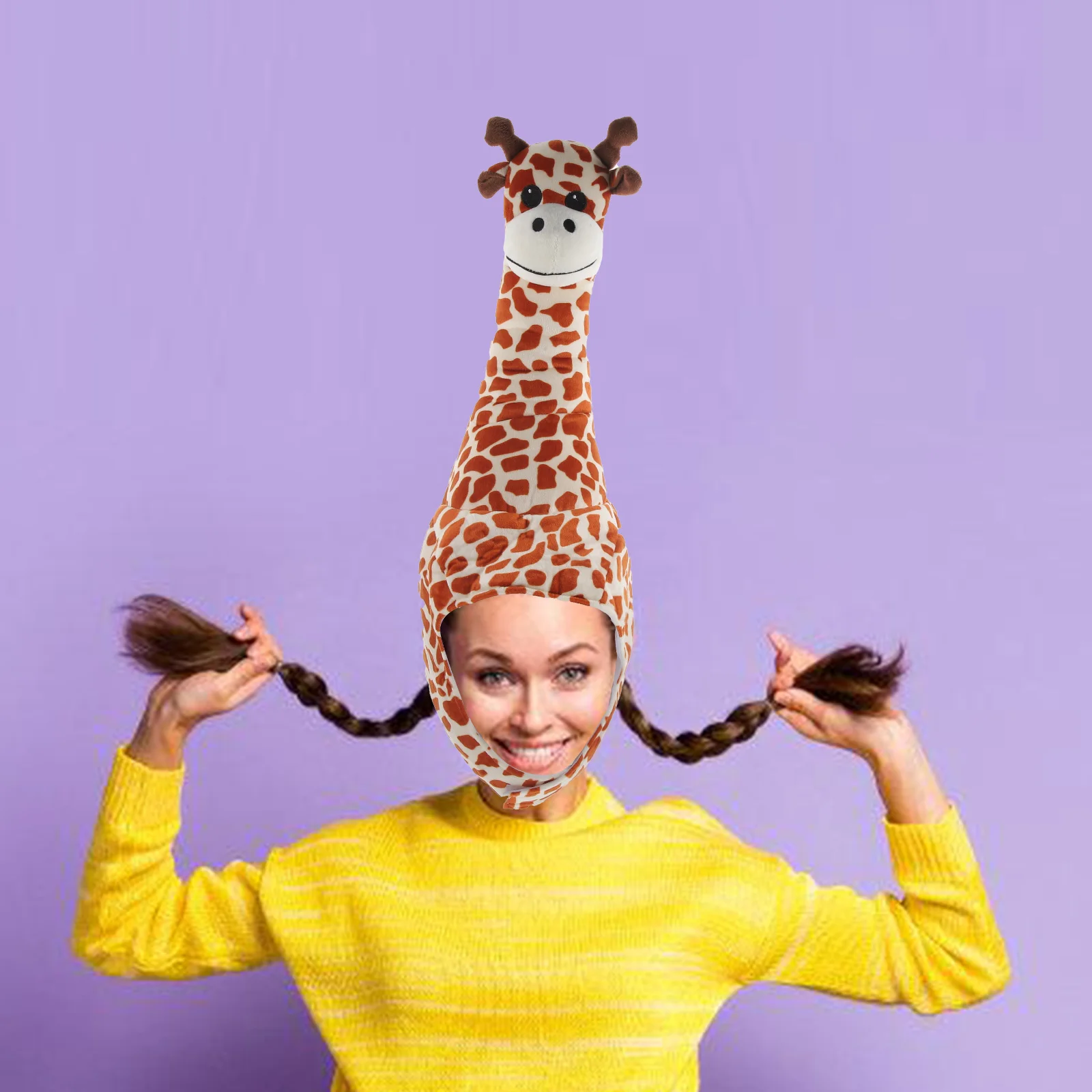 1pc Giraffe Hood Funny Costume Party Hat Photo Props Novelty Dress up Headwear Adult Teen Adjustable Size Year Round Use
1pc Giraffe Hood Funny Costume Party Hat Photo Props Novelty Dress up Headwear Adult Teen Adjustable Size Year Round Use