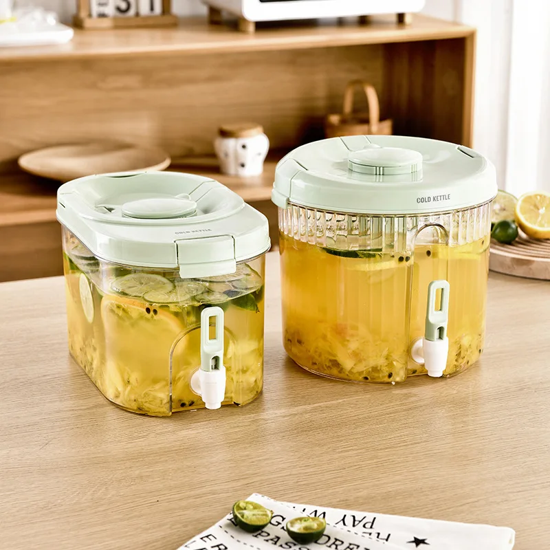 Summer Fruit Teas Lemon Tea Cold Water Bottle, Large Capacity, Bubble Juice Jug with Faucet, Refrigerator Cold Water Bucket
Summer Fruit Teas Lemon Tea Cold Water Bottle, Large Capacity, Bubble Juice Jug with Faucet, Refrigerator Cold Water Bucket