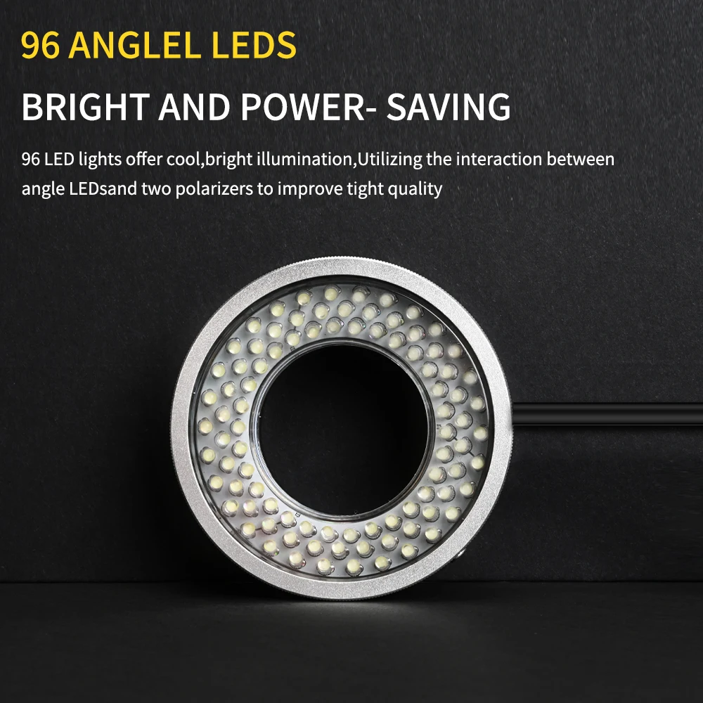 Microscope Polarized LED Ring Light Lamp Anti Glare Illuminators for Industrial Camera Mobile Phone Soldering Repair Tools
Microscope Polarized LED Ring Light Lamp Anti Glare Illuminators for Industrial Camera Mobile Phone Soldering Repair Tools