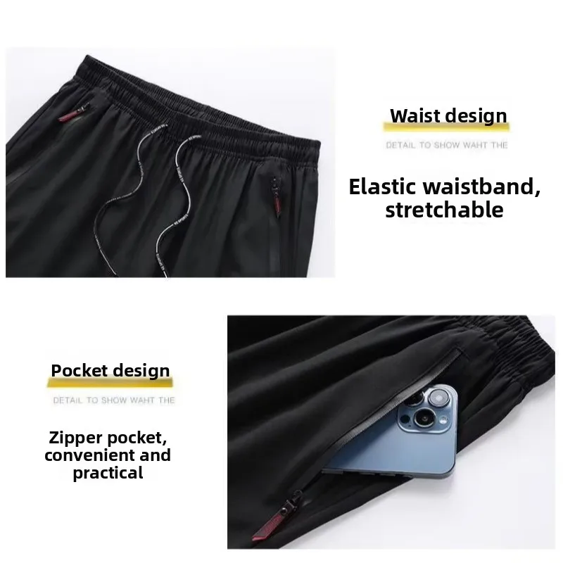 Summer Ice Silk Color Sports Pants Straight Leg Casual Work Trousers for Men Large Size Elastic Long Pants
Summer Ice Silk Color Sports Pants Straight Leg Casual Work Trousers for Men Large Size Elastic Long Pants