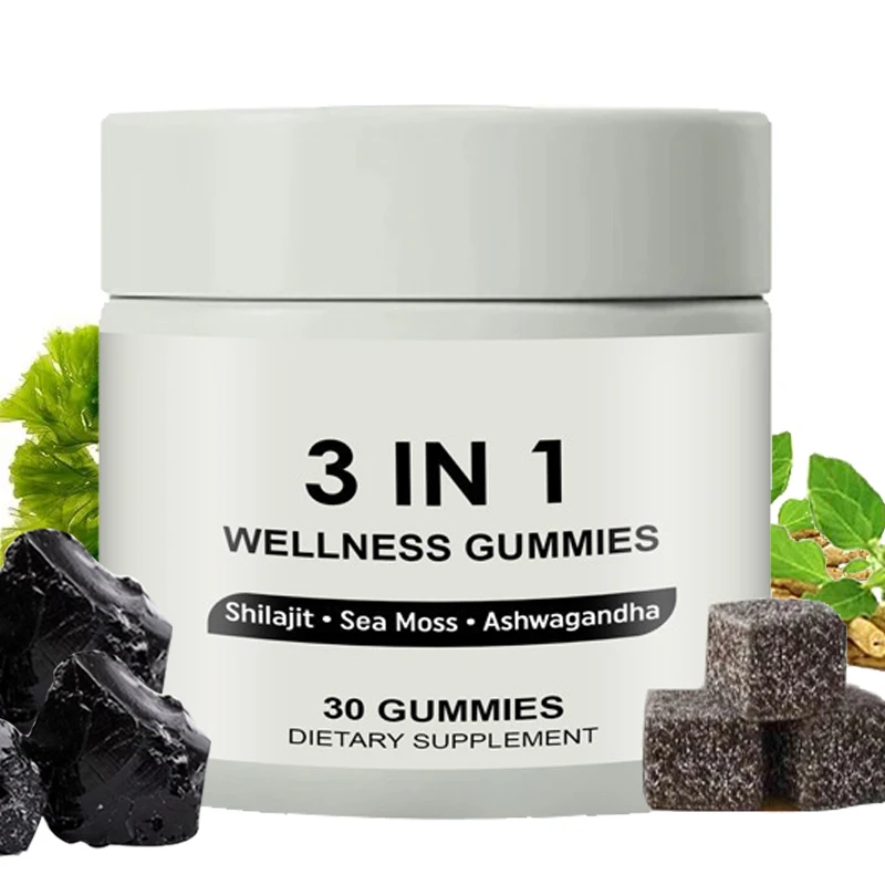 Pure Himalayan Shilajit 3 IN 1 Wellness Gummies Sea Moss Ashwagandha 30Gummies Natural Immune Support & Stress Relief Supplement
Pure Himalayan Shilajit 3 IN 1 Wellness Gummies Sea Moss Ashwagandha 30Gummies Natural Immune Support & Stress Relief Supplement