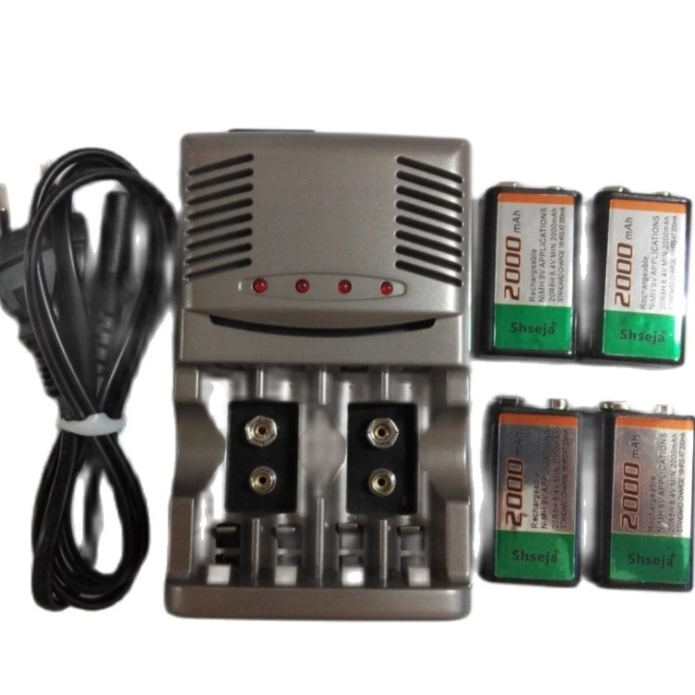 4PCS 9v rechargeable battery large capacity 2000mAh toy rechargeable NiMH battery + 1PCS multi-function charger set
4PCS 9v rechargeable battery large capacity 2000mAh toy rechargeable NiMH battery + 1PCS multi-function charger set