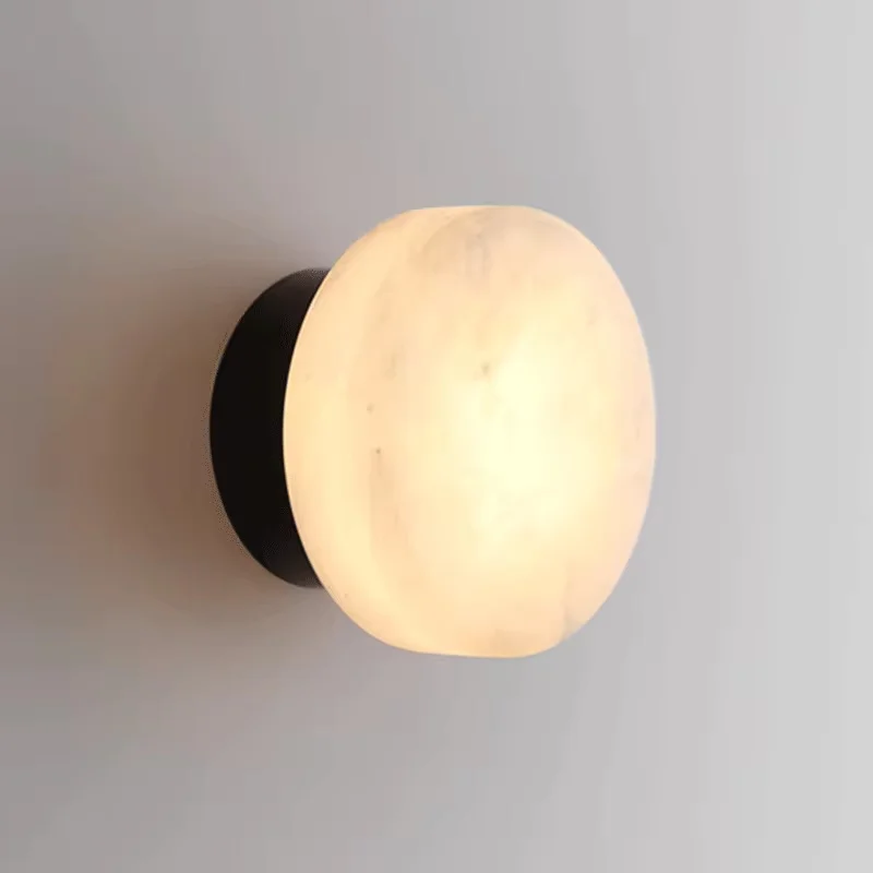 Spanish natural marble round wall lamp modern LED bedroom headboard corridor corridor lamp balcony background wall lamp
Spanish natural marble round wall lamp modern LED bedroom headboard corridor corridor lamp balcony background wall lamp