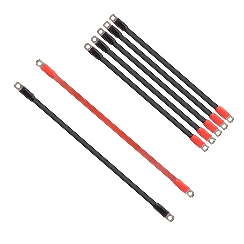 7 Piece Golf Cart Heavy Duty Battery Cable 4 Gauge Black & Red Copper Core For Club Car DS & Precedent 1994-Up
7 Piece Golf Cart Heavy Duty Battery Cable 4 Gauge Black & Red Copper Core For Club Car DS & Precedent 1994-Up