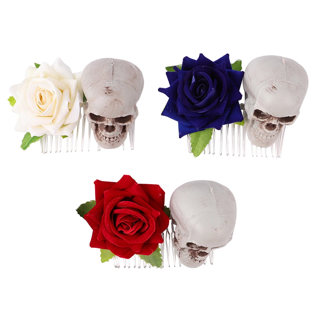 3pcs Skull Hair Clip Stylish Rose Decor Women Combs Glamorous Fashion Simple Practical Everyday Special Halloween Party
3pcs Skull Hair Clip Stylish Rose Decor Women Combs Glamorous Fashion Simple Practical Everyday Special Halloween Party