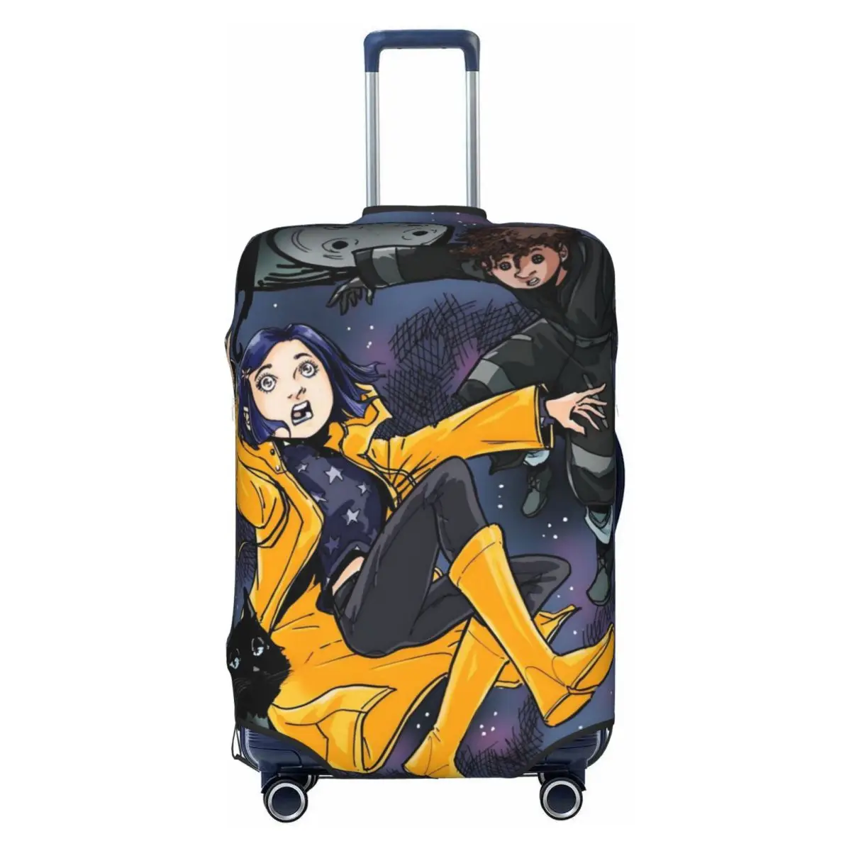 Custom Cute Coraline Horor Cartoon Luggage Cover Protector Elastic Halloween Movie Travel Suitcase Covers
Custom Cute Coraline Horor Cartoon Luggage Cover Protector Elastic Halloween Movie Travel Suitcase Covers