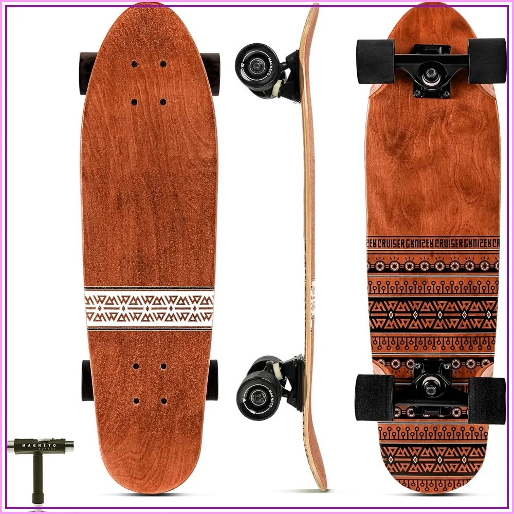 Mini Cruiser Skateboard - Double Kicktail, Maple Deck, Smooth Ride for Kids & Adults
Mini Cruiser Skateboard - Double Kicktail, Maple Deck, Smooth Ride for Kids & Adults