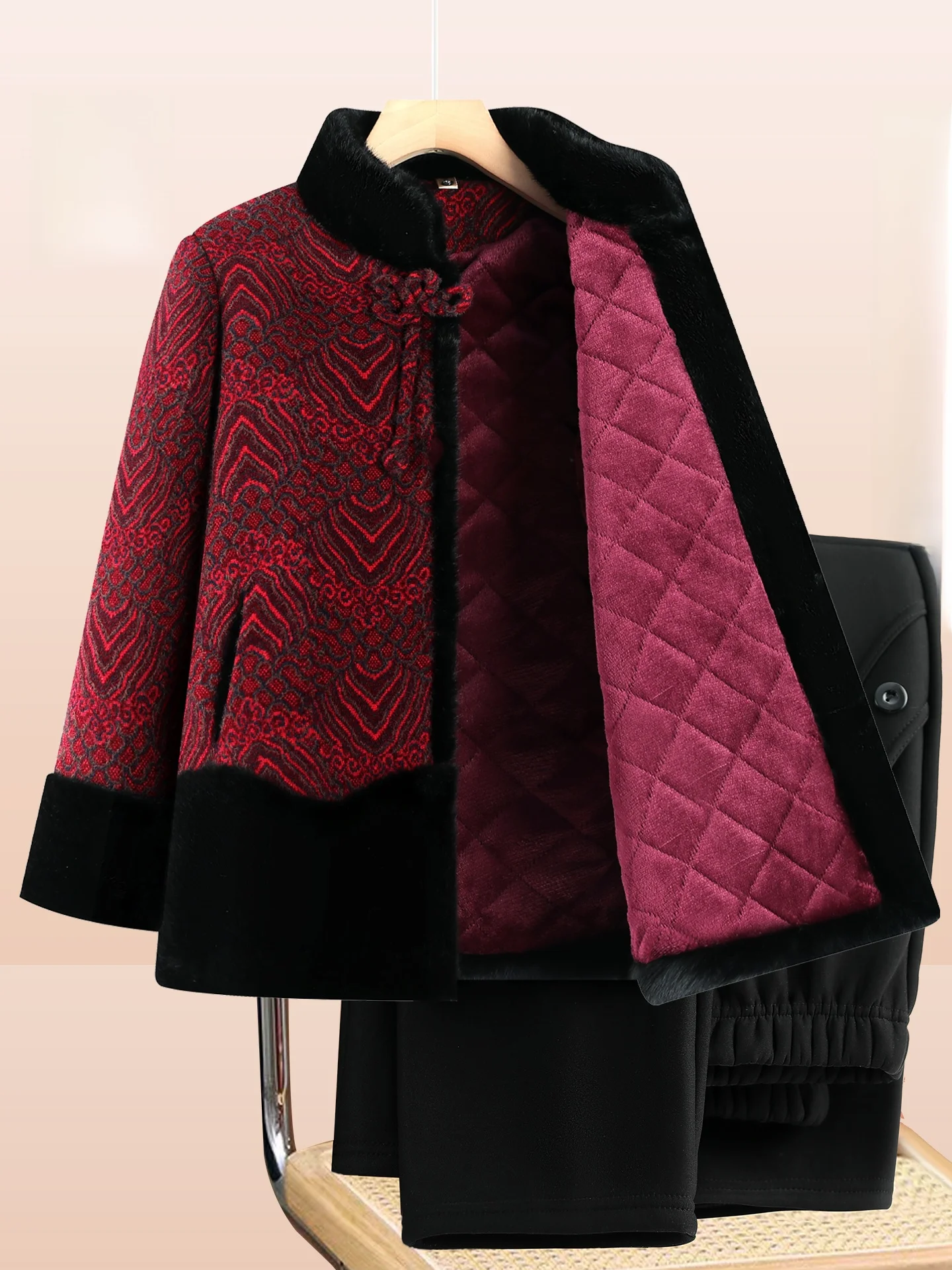 Thiened Fce Lined Cotton Jaet Warm Outerwear for ly Women andmother Winter Coat Long Sve Regular Fit Cardigan
Thiened Fce Lined Cotton Jaet Warm Outerwear for ly Women andmother Winter Coat Long Sve Regular Fit Cardigan