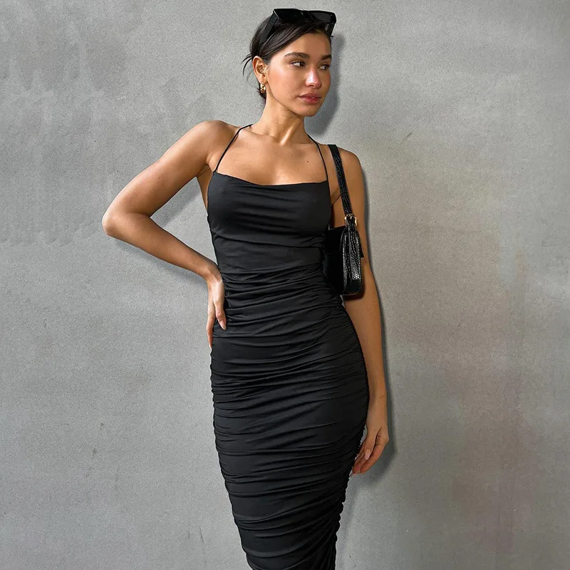 venvenli European and American style women's summer 2022 new fashion sexy backless slim body drape belt dress17
venvenli European and American style women's summer 2022 new fashion sexy backless slim body drape belt dress17