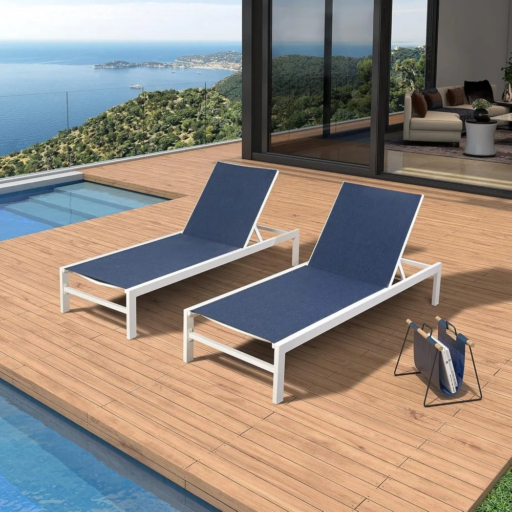 Outdoor Chaise Lounge, Aluminum Patio Lounge Chair with Wheels, Pool Furniture, Patio Reclining Chaise for Balcony, Pool Side,
Outdoor Chaise Lounge, Aluminum Patio Lounge Chair with Wheels, Pool Furniture, Patio Reclining Chaise for Balcony, Pool Side,