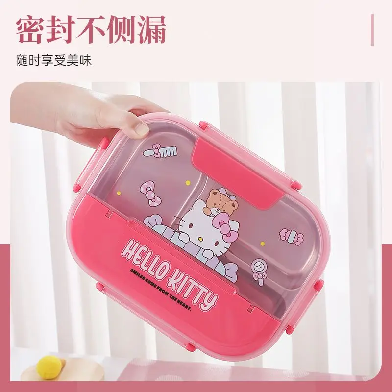 Hello Kitty Lunch Box Kawaii Sanrio Anime Kuromi Cinnamoroll Soup Bowl Cartoon Cute Divider Plate Children Lunchbox Gift for Kid
Hello Kitty Lunch Box Kawaii Sanrio Anime Kuromi Cinnamoroll Soup Bowl Cartoon Cute Divider Plate Children Lunchbox Gift for Kid