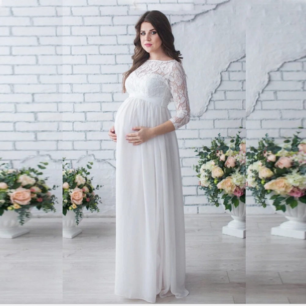 Maternity Dresses for Photo Shoot Baby Shower Pregnancy Shooting Black Lace Round Neck Long Skirt White Black Red2021summer
Maternity Dresses for Photo Shoot Baby Shower Pregnancy Shooting Black Lace Round Neck Long Skirt White Black Red2021summer
