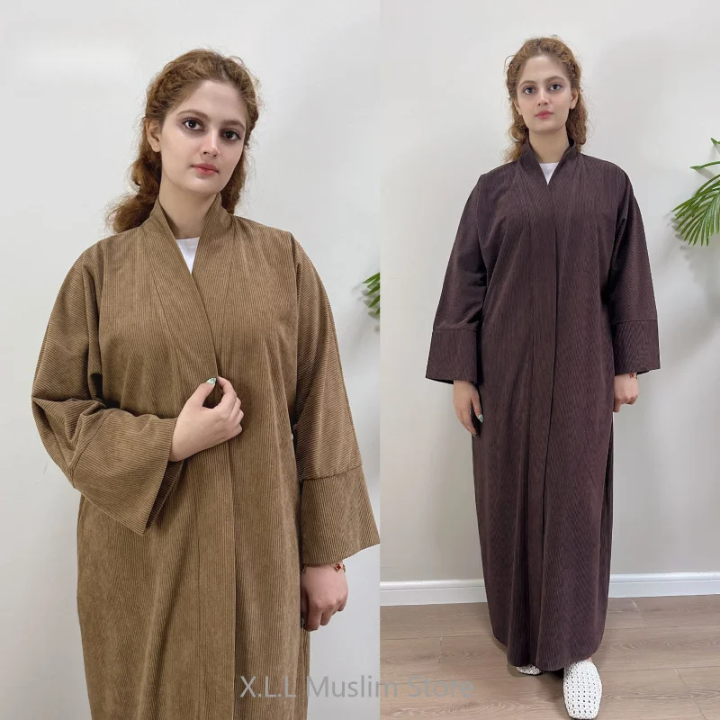 Corduroy Abaya Ramadan Morocco Dress Turkey Dubai Wide Hem Plus Size Ladies Loose Casual Elegant Kebaya Kaftan Cardigan Dresses
Corduroy Abaya Ramadan Morocco Dress Turkey Dubai Wide Hem Plus Size Ladies Loose Casual Elegant Kebaya Kaftan Cardigan Dresses