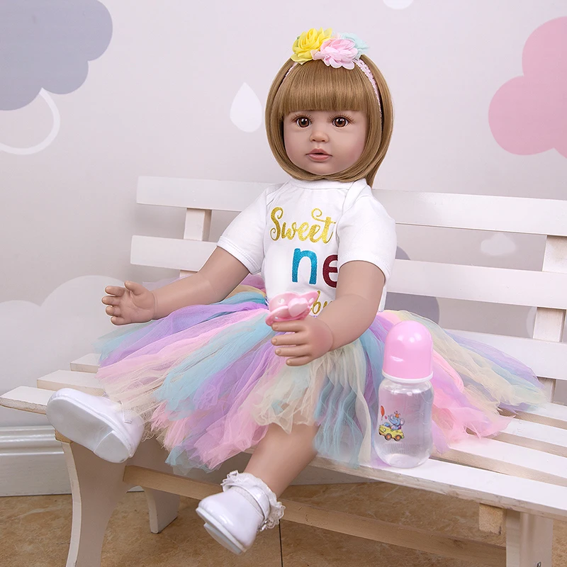 60CM Reborn Girl Finished Already Painted Doll Short Hair with High Quality 3D Skin Multiple Layers Painting Visible Veins
60CM Reborn Girl Finished Already Painted Doll Short Hair with High Quality 3D Skin Multiple Layers Painting Visible Veins
