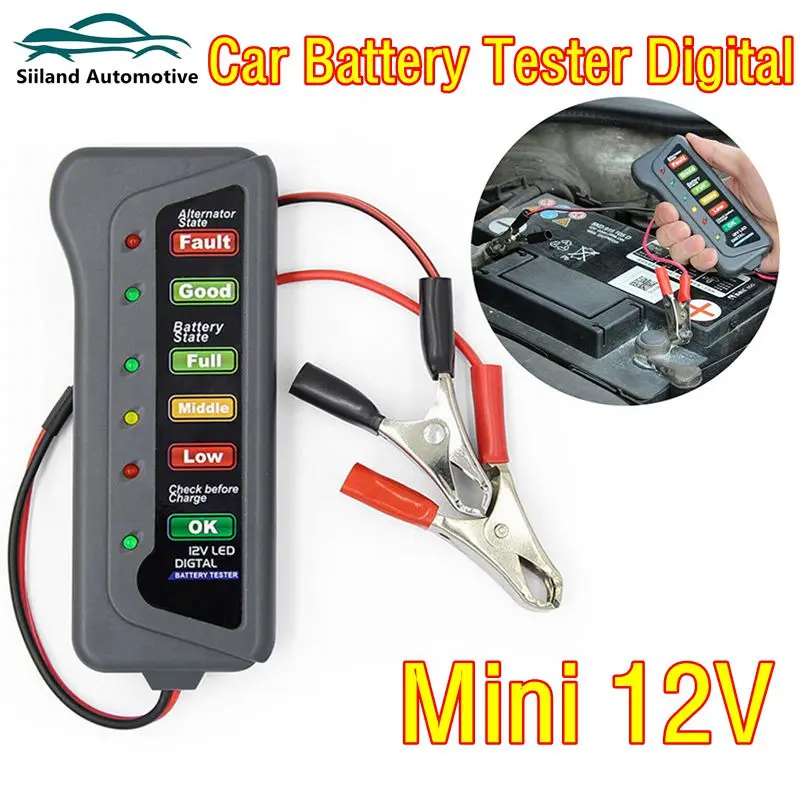 10PCS Mini 12V Car Battery Tester Digital Alternator Tester 6 LED Lights Display Car Diagnostic Tool Auto Battery Tester Analyze
10PCS Mini 12V Car Battery Tester Digital Alternator Tester 6 LED Lights Display Car Diagnostic Tool Auto Battery Tester Analyze