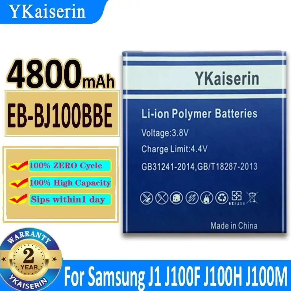 Аккумулятор мобильного телефона 4800 мАч EB-BJ100BBE для Samsung Galaxy J1 SM J100 J100F J100H J100M EB BJ100BBE Легкий вес
Аккумулятор мобильного телефона 4800 мАч EB-BJ100BBE для Samsung Galaxy J1 SM J100 J100F J100H J100M EB BJ100BBE Легкий вес