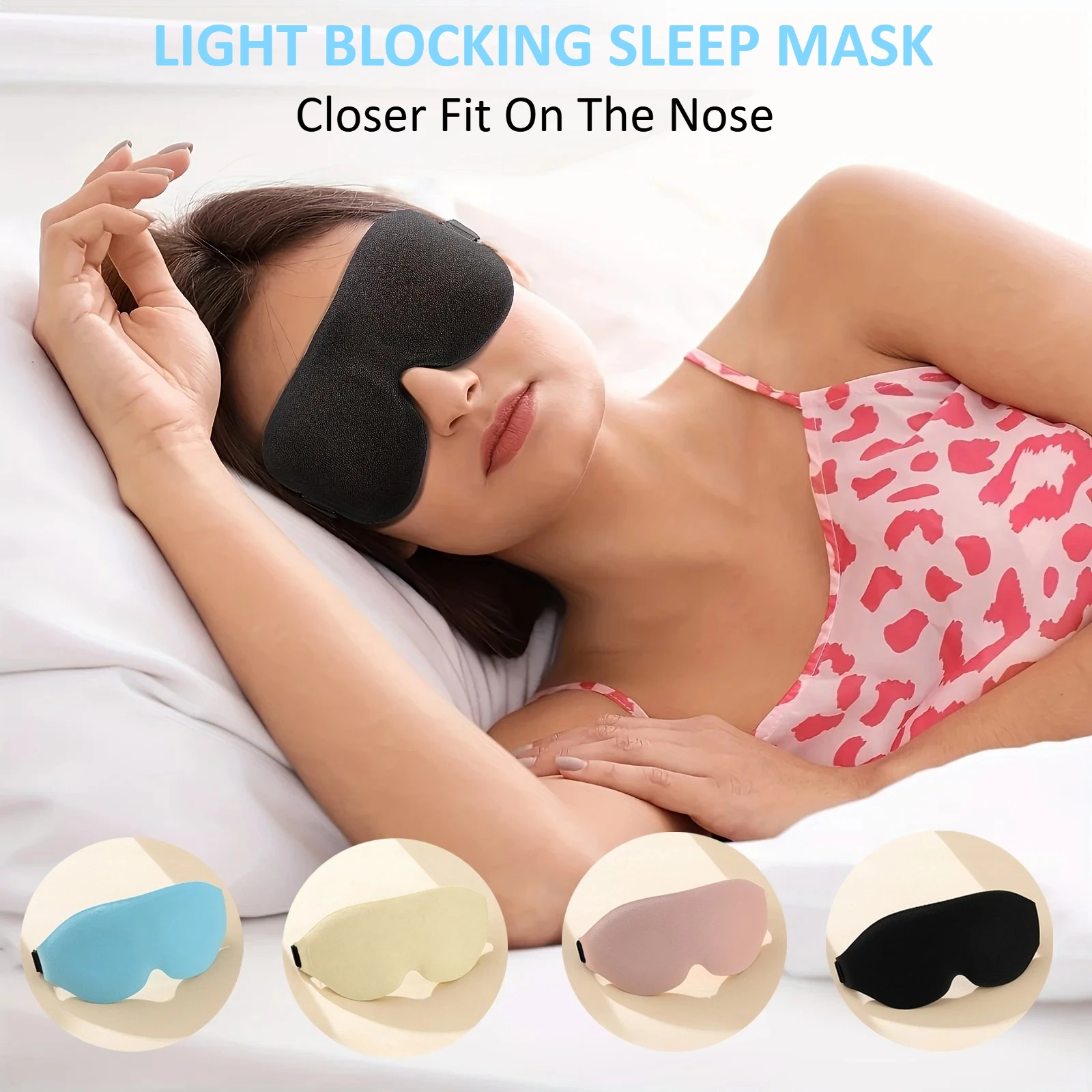 1pc 3D Contoured Sleeping Mask Total Blackout Eye Mask for Side Sleeper Comfortable Light Blocking Blindfold,Ideal for Sleepers
1pc 3D Contoured Sleeping Mask Total Blackout Eye Mask for Side Sleeper Comfortable Light Blocking Blindfold,Ideal for Sleepers