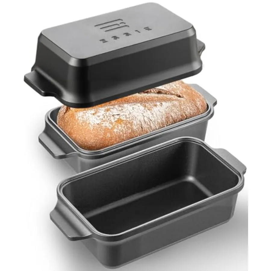 Cast Iron Loaf Pan with Lid 9×5 Dutch Oven for Sourdough Bread Baking Dutch Oven Pot with Lid for Bread Baking Bread Pans for B
Cast Iron Loaf Pan with Lid 9×5 Dutch Oven for Sourdough Bread Baking Dutch Oven Pot with Lid for Bread Baking Bread Pans for B