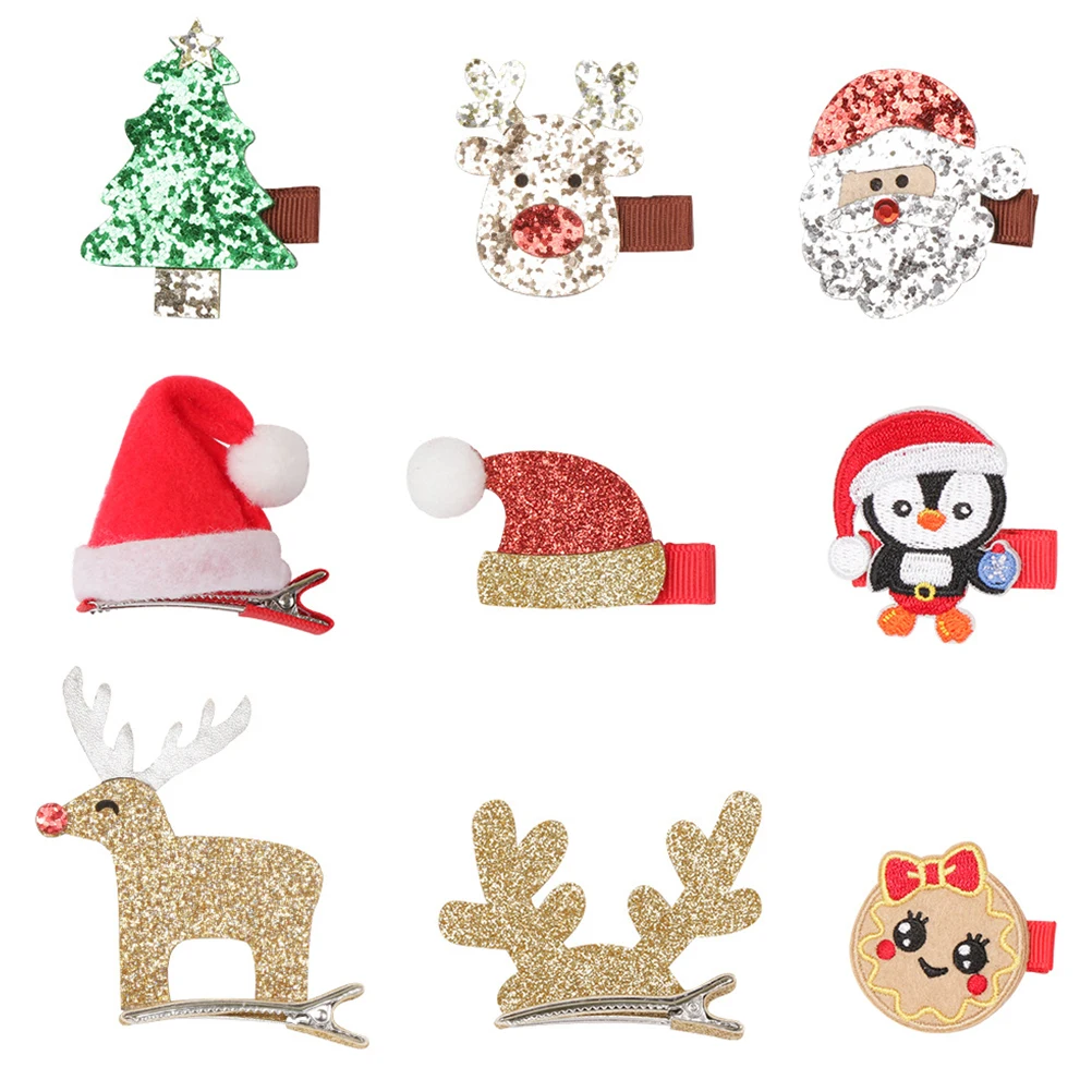 9 шт. рождественские заколки для волос, аксессуары для рождественских заколок
9 шт. рождественские заколки для волос, аксессуары для рождественских заколок